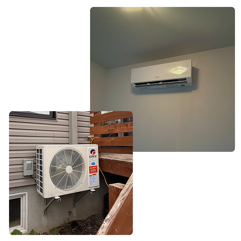 Remplacement d’une thermopompe Lennox par une GREE Clivia 18 000 BTU à Saint-Lazare
