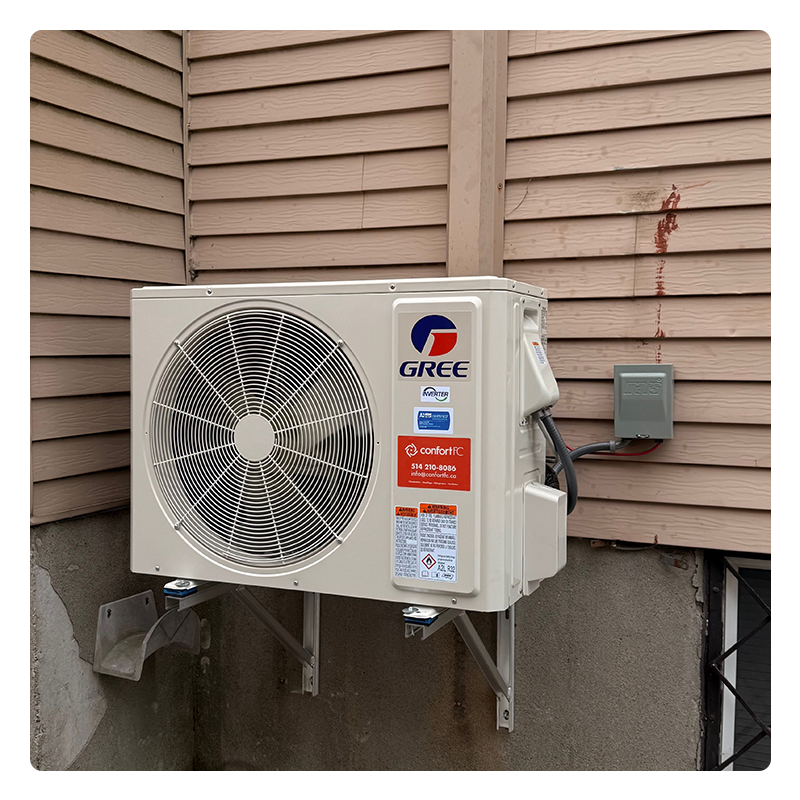 Remplacement d’une thermopompe Mitsubishi par une GREE Clivia à Laval